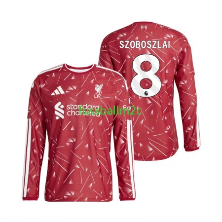 Fußballtrikots Liverpool Dominik Szoboszlai 8 Heim Trikotsatz 2026-2027 Langarm Fußballtrikots Liverpool Dominik Szoboszlai 8 Heim Trikotsatz 2026-2027 Langarm